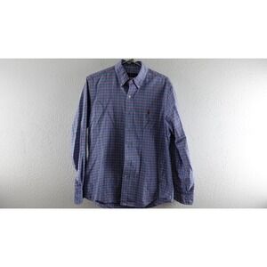 Polo Ralph Lauren Mens Medium Plaid Button Down Shirt Long Sleeve polo golf